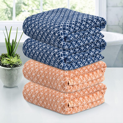 HOMESTIC Microfiber 280 GSM Bath Towel(Pack of 4)