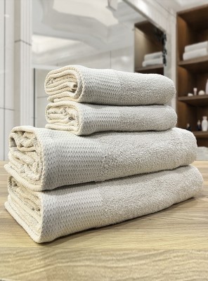 LABHAM Cotton 450 GSM Bath Towel Set(Pack of 4)