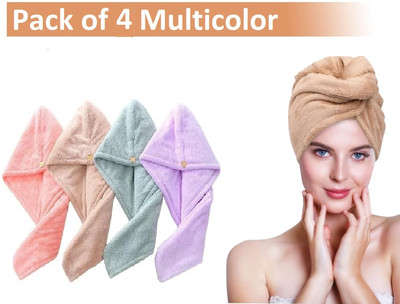 DALUCI Microfiber 500 GSM Hair, Bath, Face, Beach Towel(Pack of 4)