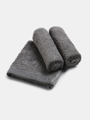 JOCKEY Cotton 600 GSM Face Towel Set(Pack of 2, Grey)