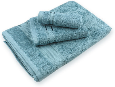 Ramraj Cotton Bamboo 500 GSM Bath Towel Set(Pack of 3)