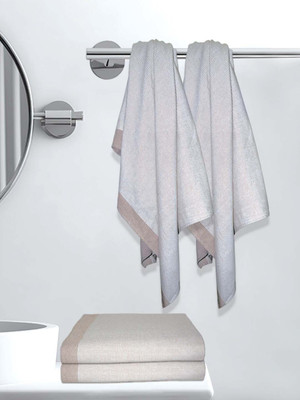 athom TRENDZ Cotton 180 GSM Bath Towel Set(Pack of 4)
