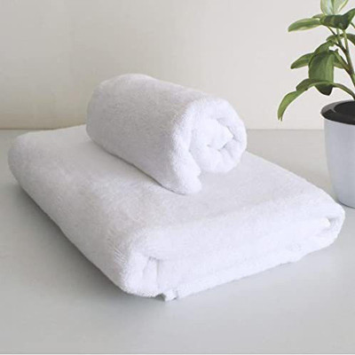 Preet Cotton 600 GSM Bath, Hand Towel Set(Pack of 2)