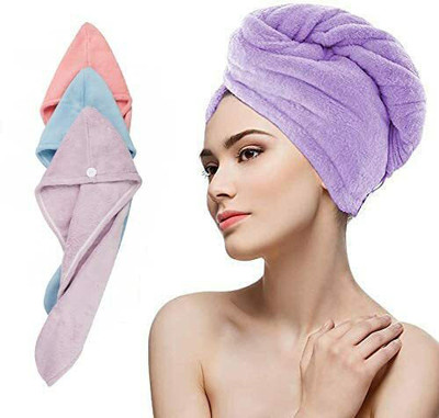 MIDASTRA FASHION Microfiber, Cotton 400 GSM Hair, Face Towel