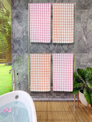 athom TRENDZ Cotton 250 GSM Bath Gamcha Set(Pack of 4)
