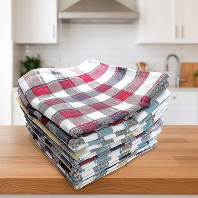 Sweep Cotton 220 GSM Hand Towel Set(Pack of 12)