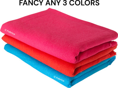 G Fabrics Cotton 300 GSM Bath, Beach, Face, Hair, Hand, Sport Towel Set(Pack of 3)