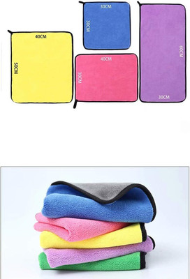 RadhaTex Multi-Purpose Ultra-Thick & Soft Dual Sided Cleaning Towel MCT30x2.330 Scrub Sponge(Regular)