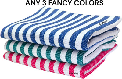 G Fabrics Cotton 500 GSM Bath, Face, Hand, Beach, Hair, Sport Towel Set(Pack of 3)