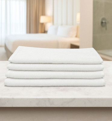 Abony Global Cotton 350 GSM Hand Towel Set(Pack of 4)
