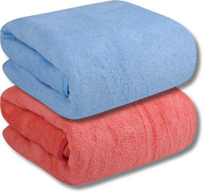 Fezora Microfiber 500 GSM Bath, Sport, Beach Towel(Pack of 2)