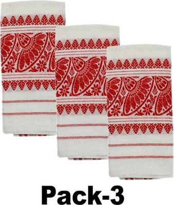 CENEHI Polycotton 180 GSM Face, Beach, Hand, Sport, Bath Gamcha(Pack of 3)