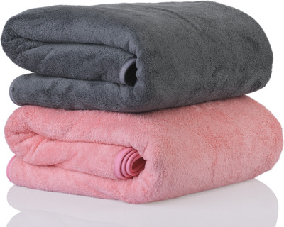 Sellsworld Microfiber 500 GSM Bath Towel Set(Pack of 2)