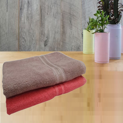 Flipkart SmartBuy Cotton 500 GSM Bath Towel(Pack of 2)