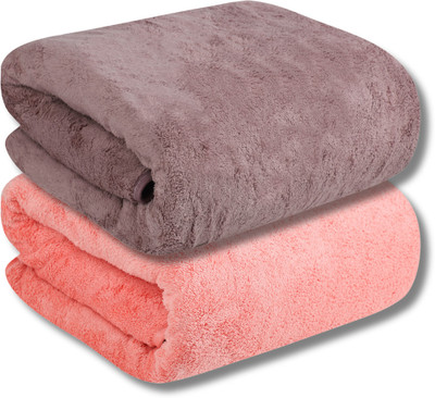 Fezora Microfiber 500 GSM Bath Towel(Pack of 2)