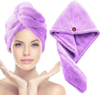 Suprix Cotton, Microfiber 400 GSM Hair Towel(Pack of 2)