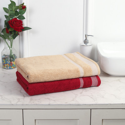 Mafatlal Cotton 550 GSM Bath Towel Set(Pack of 2)