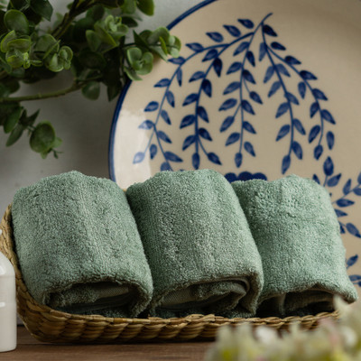 mush Bamboo 500 GSM Face Towel Set(Pack of 3)