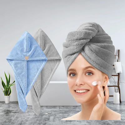 Fezora Microfiber 500 GSM Hair Towel(Pack of 2)