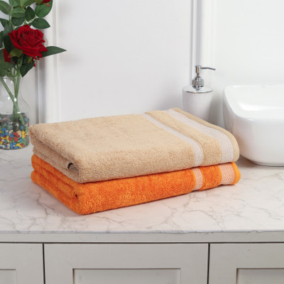 Mafatlal Cotton 550 GSM Bath Towel Set(Pack of 2)