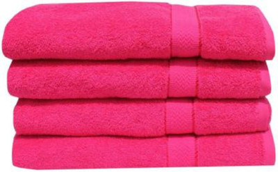 WebDealz Cotton 300 GSM Bath, Beach, Sport, Hair, Hand, Face Towel Set(Pack of 4)