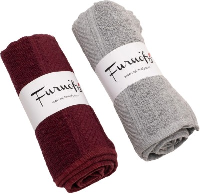 Furnofy Cotton 450 GSM Hand Towel Set(Pack of 2)