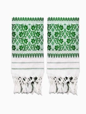 Sana Textile Polycotton 280 GSM Bath, Beach, Face, Hair, Hand, Sport Gamcha Set(Pack of 2)