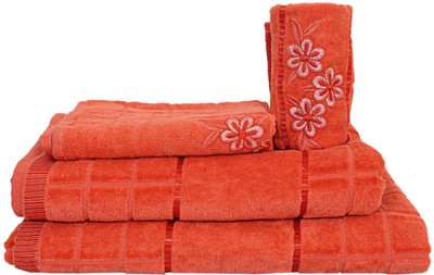 Vantra Cotton 450 GSM Bath Towel Set(Pack of 4)