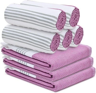 The Better Home Cotton 200 GSM Bath Towel Set(Pack of 8)