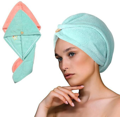 ABE Microfiber 500 GSM Hair, Beach, Face Towel(Pack of 2)