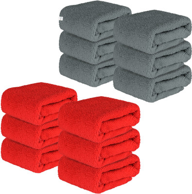 HOMESTIC by Kuber Industries Microfiber 250 GSM Face Towel(Pack of 12)