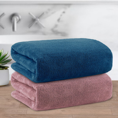 Story@home Microfiber 400 GSM Bath Towel Set(Pack of 2)