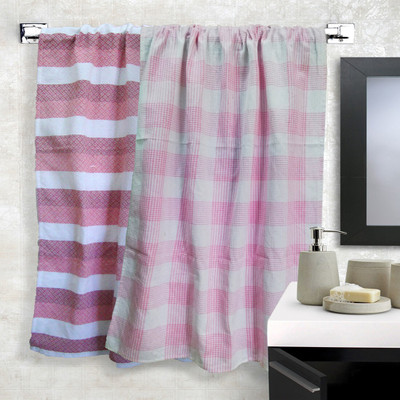 athom TRENDZ Cotton 210 GSM Bath Towel Set(Pack of 2)