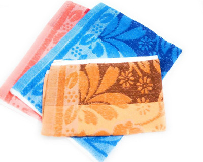 V.R.ENTERPRISES Terry Cotton 400 GSM Hand Towel(Pack of 3)