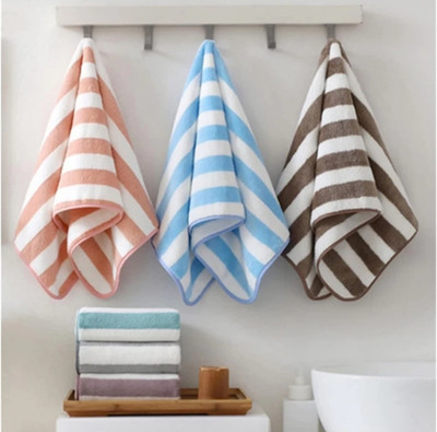 ADIYAL Cotton 450 GSM Hair, Beach, Sport, Face, Hand Towel Set(Pack of 3)