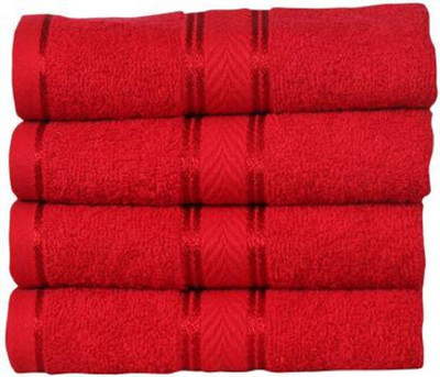 WebDealz Cotton 300 GSM Bath, Beach, Sport, Hair, Hand, Face Towel Set(Pack of 4)