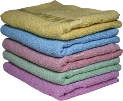 SHA HAND TOWEL LIGHT COLOR 5 PCS 16X24 Inch Multicolor Cloth Napkins(5 Sheets)