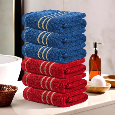 KUBER INDUSTRIES Cotton 350 GSM Face Towel Set(Pack of 6)