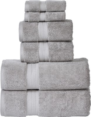 Senses Cotton 804 GSM Bath, Hand, Face Towel Set(Pack of 6)