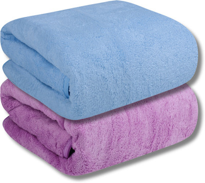 Fezora Microfiber 500 GSM Bath, Sport, Beach Towel(Pack of 2)