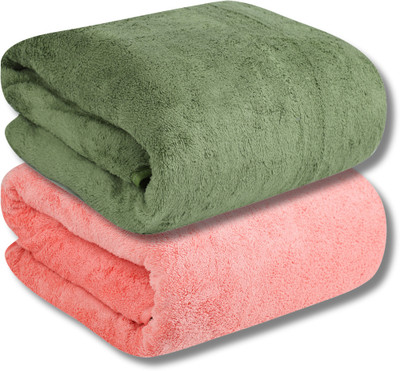 Fezora Microfiber 500 GSM Bath Towel(Pack of 2)