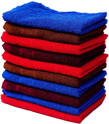 PVA Cotton 300 GSM Hand Towel(Pack of 10)