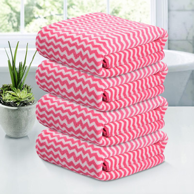 HOMESTIC Microfiber 280 GSM Bath Towel(Pack of 4)