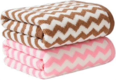 Uvlog Microfiber 400 GSM Bath, Beach, Face, Hair, Hand, Sport Towel(Pack of 2)