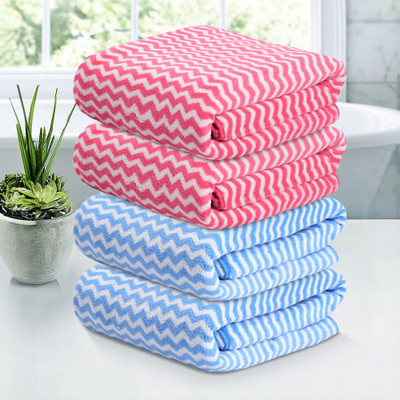 HOMESTIC Microfiber 280 GSM Bath Towel(Pack of 4)