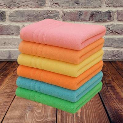 Blissful Creations Cotton 420 GSM Face, Hand, Sport Towel Set(Pack of 6)