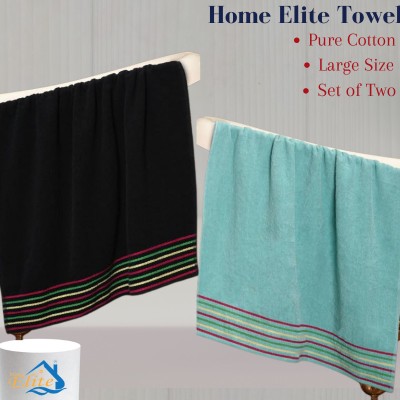 Home Elite Cotton 400 GSM Bath, Beach, Sport Towel(Pack of 2)