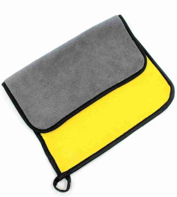 Shreejee ICROFIBER CLOTH D42 PO1 10 YELLOW AND GREY Cloth Napkins