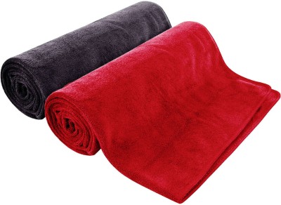 MAXOSHINE Microfiber 400 GSM Face, Hand Towel Set(Pack of 2)