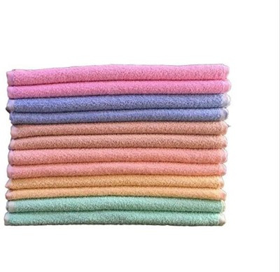 kitchDeco Cotton 400 GSM Hand Towel Set(Pack of 12)